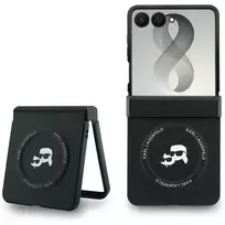 Karl Lagerfeld PU Karl and Choupette Heads phone case for Samsung Galaxy Z Flip 8 (F776) black