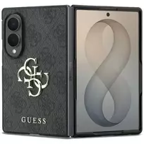 GUESS PU 4G Metal Logo phone case for Samsung Galaxy Z Fold 8 (F971) gray