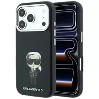 Karl Lagerfeld Smooth Ikonik Sketch phone case with MagSafe support for iPhone 18 Pro | iPhone 17 Pro black