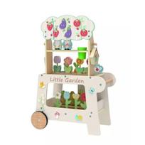 Tooky Toy: stumdomas medinis sodo vežimėlis