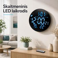 Elektroninis laikrodis su data ir termometru TR2250H