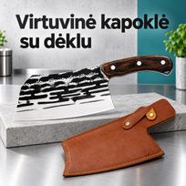 Kokybiškas masyvus virtuvinis kapoklės tipo peilis