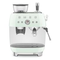 SMEG COFFEE MACHINE ESPRESSO MANUAL RETRO-STYLE PASTEL GREEN EGF03PGEU | 8017709329860 | 8017709329860