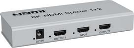 „PremiumCord“ HDMI 2.1 skirstytuvas 1-2 prievadams, 8K@60Hz, 4K@120Hz, 1080p, HDR