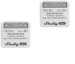 SHELLY EM Mini Gen4 Energy Meter, 2 pieces | EM Mini Gen4 2-pack | 3800238070830