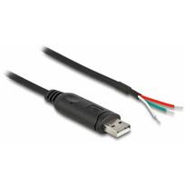 Delock Kabel adaptera USB 2.0 Typu A do szeregowego RS-485 3 x otwarte końcówki kabla 0,5 m (64242) | 64242 | 4043619642427