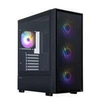 Zalman S6, ATX Mid Tower PC Case, 3 x 140mm FRGB Fans, 1 x 120mm FRGB Fans, Black