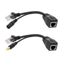 Kompiuterių komponentai ir priedai // PC/USB/LAN kabeliai // Adaptor PoE- zasilanie przez LAN dla AP, ROUTER czarny E4653