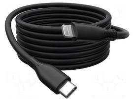 Cable | USB 2.0 | Apple Lightning plug,USB C plug | nickel plated