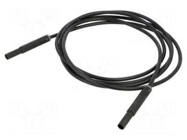 Test lead: single | 32A | banana plug 4mm,both sides | insulated