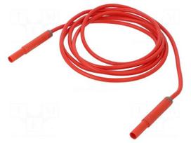 Test lead: single | 32A | banana plug 4mm,both sides | insulated