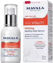 Mavala Skin Vitality šviesinantis ir šveičiamasis dieninis ir naktinis veido serumas, 30 ml