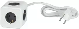 Aura Line Ilgiklis 5 lizdų, su įžeminimu, 1.5m, CUBE, 16A 3680W