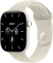Apple Watch Series 12 GPS + Cellular 46mm Pearl White Ceramic Case with Sand Sport Band - M/L - MJH24ET/A