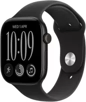 Apple Watch Series 12 GPS + Cellular 42mm Black Aluminium Case with Black Sport Band - M/L - MJG14ET/A