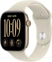 Apple Watch Series 12 GPS + Cellular 42mm Light Gold Aluminium Case with Sand Sport Band - M/L - MJG34ET/A