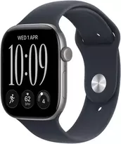 Apple Watch Series 12 GPS + Cellular 46mm Space Grey Aluminium Case with Navy Blue Sport Band - S/M - MJG64ET/A