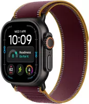 Apple Watch Ultra 4 GPS + Cellular 49mm Black Titanium Case with Burgundy Trail Loop - M/L - MJC44ET/A