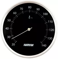 HARVIA pirties termometras, apvalus, juodas, 160 mm skersmens, SAC90200