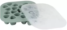 BEABA SILIKONINIS KŪDIKIO MAISTO KONTEINERIS MULTIPORTIONS (20X35 ML) SAGE Žalias