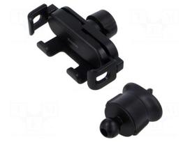 Car holder | black | air vent | snapped-in