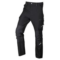 Mix&Match work trousers, 4-way stretch, black-green, size M