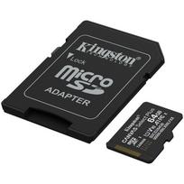 Kabelis Kingston  64GB microSDXC Canvas Select Plus Gen3 100MB/s A1 Card + Adapter