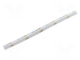 COB LED tape | RGB | LED/m: 630 | 10mm | white PCB | IP20 | 180° | 18W/m