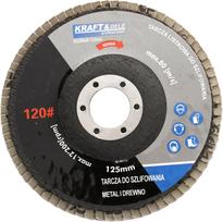 KRAFTDELE įrankių priedai // Diskai elektriniams įrankiams // \nTarcza listkowa 125mm P120 10szt. KD969\n
