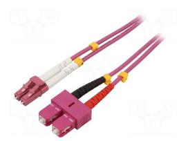 Fiber patch cord | OM4 | LC/UPC,SC/UPC | 3m | 50/125um | LSZH | grey
