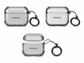 Dėklai ausinėms Evelatus Apple AirPods 4 TPU Protective Case Transparent Black