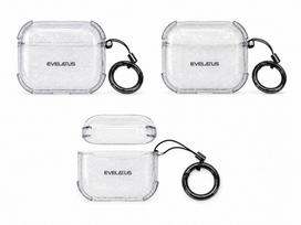 Dėklai ausinėms Evelatus Apple AirPods Pro TPU Protective Case Shine Transparent