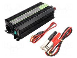 Converter: DC/AC | 500W | Uout: 230VAC | Out: AC sockets 230V | 90% | 24V
