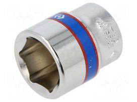 Socket: 6-angles | socket spanner | HEX 15mm | 1/4" | short