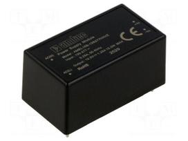 Converter: AC/DC | 15W | Uin: 85÷305VAC,100÷430VDC | Uout: 12VDC | 86%
