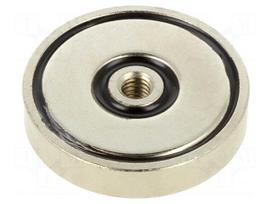 Magnet: permanent | NdFeB | 382N | Ø: 40mm | H: 8mm | zinc plated steel