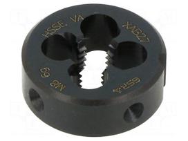 Threading die: metric | M8 | 1.25 | Thk: 9mm | 6g | Silver | VAP | Øout: 25mm