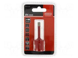 Diamond hole saw | Ø: 6mm | ceramics,for stoneware,granite,marble