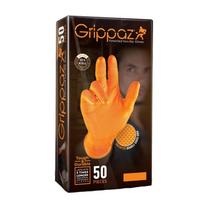 Vienkartinės oranžinės nitrilinės pirštinės GRIPPAZ 246, XL, 50 vnt.