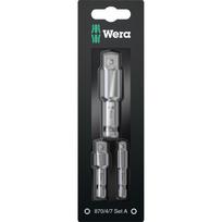 Wera 870/4/7 set A SB tool shaft Socket Wrenches adapter-Set 1/4" 3/8" 1/2" - 05073200001