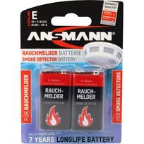 Ansmann battery smoke detector - Alkaline 9V EBlock, Blister