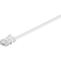 goobay Patch cable Cat6 U/UTP flat white 10,0m