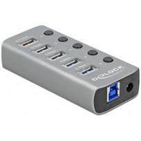 DeLOCK USB 3.2 Gen1 Hub + 4Po + 1SLK + ST + BE - 63262