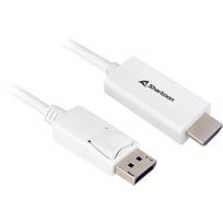 Sharkoon Adapter cable Displayport 1.2 HDMI 4K (white, 1 meter)