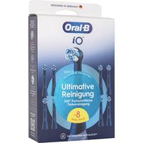 Braun Oral-B iO Ultimate Clean 8-pack, Black Brush Heads, Superior Plaque Removal