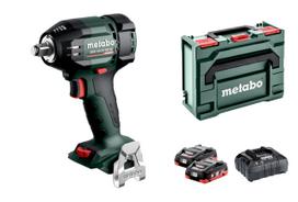 SSW 18 LTX 550 BL (602404800) cordless impact wrench, 18 volts (green/black, 2x LiHD battery packs (18 V/4.0 Ah), in Metabox)