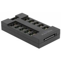 DeLOCK RGB Hub for ARGB LEDs with 10 ports (black)