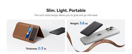 LiPo PowerBank 5000mAh 20W Wireless Qi Charger (15W), with Magsafe Black Ultra-slim PicoGo AM41 BASEUS