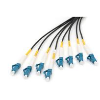 Digitus fiber optic universal breakout cable, duplex, LC/UPC connector, single mode OS2 (black, 100 meters, pre-assembled)