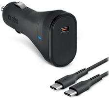 Car Charger SBS 65W Power Delivery 3.0 + 2 m USB-C cable